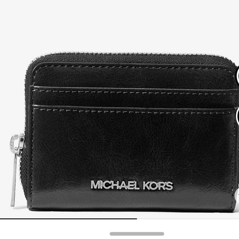 Michael Kors Shiny Black Card Holder - Picture 7 of 9